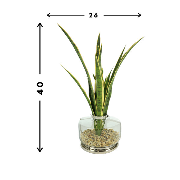Creative Displays, Inc. 31'' Artificial Snake Plant in Decorative Vase